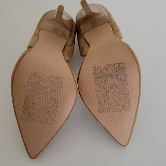 Steve Madden Varcityy Tan Suede Heels Size 5.5M - Picture 5 of 6